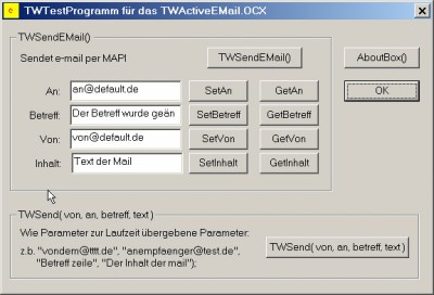 TWActiveEMail 1.0 screenshot