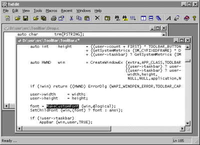TxEdit 2000 5.5 screenshot