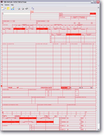 UB-04 Fill & Print NPI 1.4 screenshot