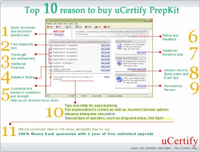 uCertify MCAD (70-315) practice test 8.05.05 screenshot