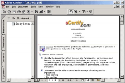 uCertify Study Notes for exam IK0-001 6.11.05 screenshot uCertify Study Notes for exam IK0-001 6.11.05 screenshot