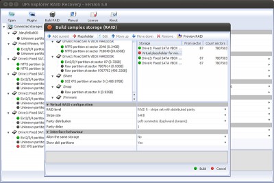 UFS Explorer RAID Recovery (Linux) 5.25 screenshot