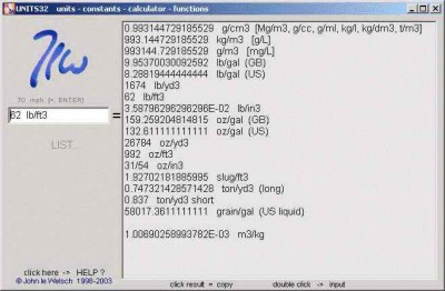 UNITS32 2003.02.03 screenshot