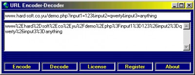 URL Encoder-Decoder 1.00 screenshot