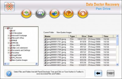 USB Drive Files Recovery software 2.0.1.5 screenshot