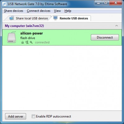USB over Network Connector 7.0 screenshot