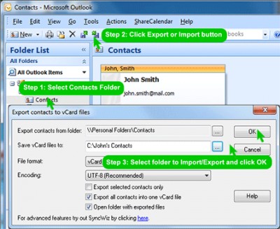 vCard Wizard Contacts Converter 4.10 screenshot
