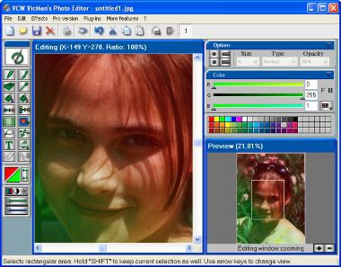 VCW VicMan's Photo Editor 8.1 screenshot