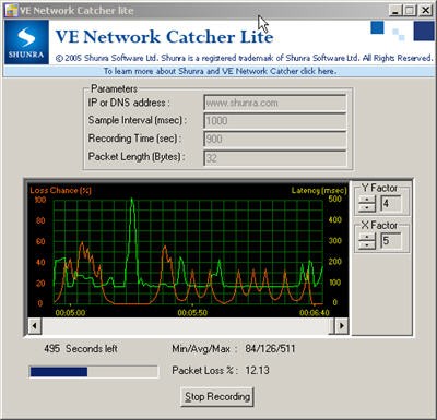 VE Network Catcher (Lite) 4.5 screenshot