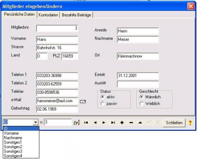 Vereinswalter 2006 4.5.0 screenshot