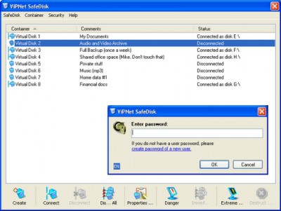 ViPNet Safe Disk 3.2.1(EN) screenshot