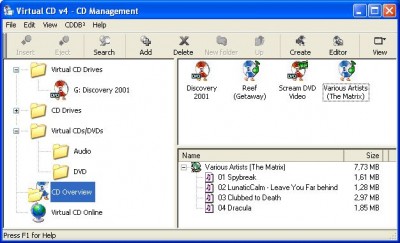 Virtual CD 9.0.0.1 screenshot