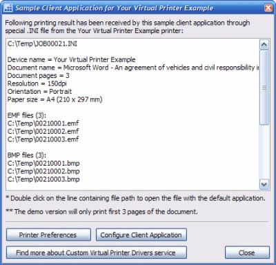 Virtual Printer Driver 10 screenshot