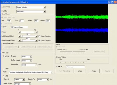 VISCOM Audio Capture ActiveX SDK 5.0 screenshot