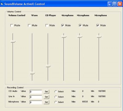 VISCOM Sound Volume ActiveX OCX SDK 4.0 screenshot