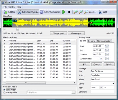 Visual MP3 Splitter & Joiner 6.1 screenshot