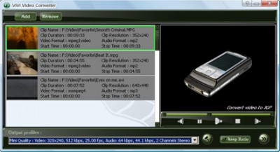 ViVi 3GP Converter 2.1.10 screenshot