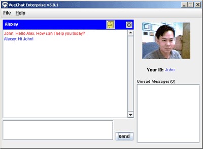 VueChat Enterprise Server 1.3 screenshot