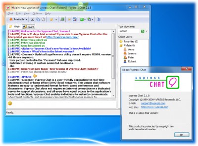 Vypress Chat 2.1.9 screenshot