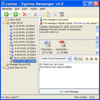 Vypress Messenger 4.0.3 screenshot