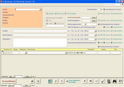 vZ-Rechnung (Access 97) 2.6 screenshot