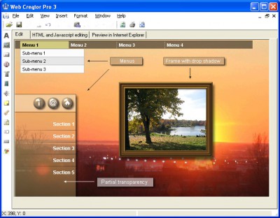 Web Creator Pro 3.0 screenshot