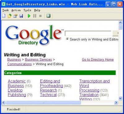 Web Link Extractor 1.03 screenshot