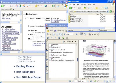 WebCab Optimization (J2SE Edition) 2.6 screenshot