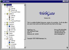WebGate 3.7 screenshot