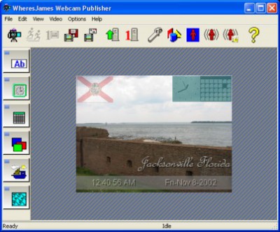WheresJames Webcam Publisher 1.15 screenshot