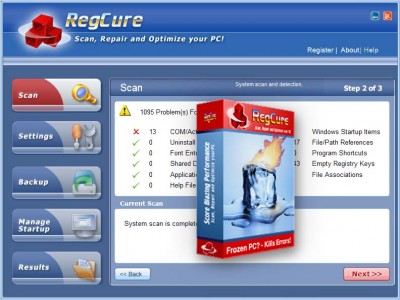 WIN REGCURE 2007.15 screenshot