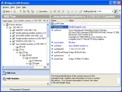 WinAgents MIB Browser 1.0.1.1261 screenshot