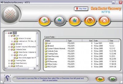 Windows NTFS Recovery 2.0.1.5 screenshot