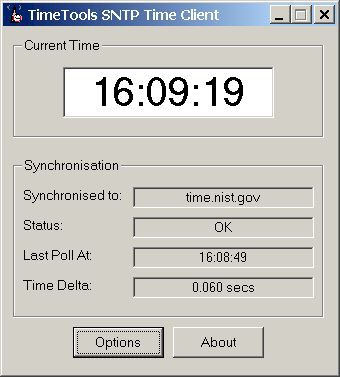Windows NTP Time Server Client 1.0.0 screenshot