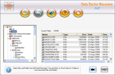 Windows XP Vista file Recovery tool 3.0.1.5 screenshot