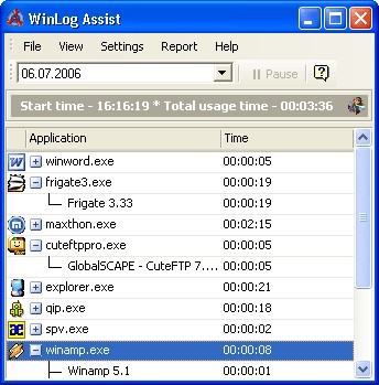 WinLog Assist 2.0 screenshot