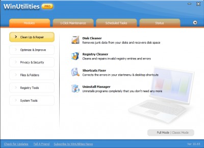 WinUtilities Professional Edition 13.24 screenshot