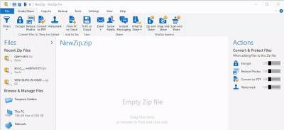 WinZip 24.0.13618 screenshot