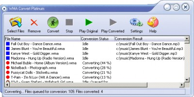 WMAConvert Pro 3.0 screenshot