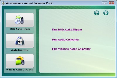 Wondershare Audio Converter Pack 3.1.25 screenshot