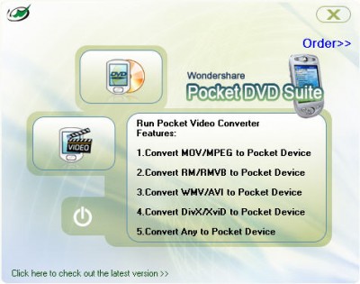 Wondershare Pocket DVD Suite 3.1.24 screenshot