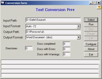 WordConvs Free 1.0 screenshot