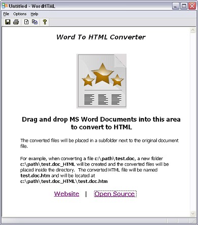 WordHTML CV 1.2 screenshot