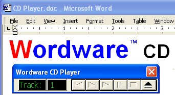 Wordware CD Player for Word 2.0 screenshot
