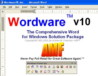 Wordware 10 screenshot