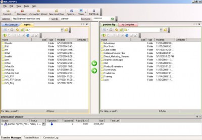WS_FTP Pro v8.02 screenshot