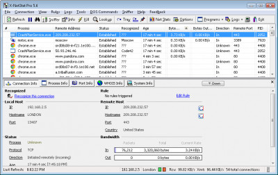 X-NetStat Professional 5.63 screenshot
