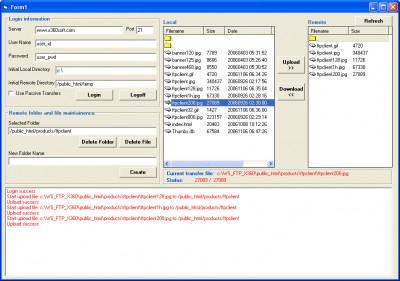 X360 Ftp Client ActiveX OCX (Team Developer) 2.67 screenshot