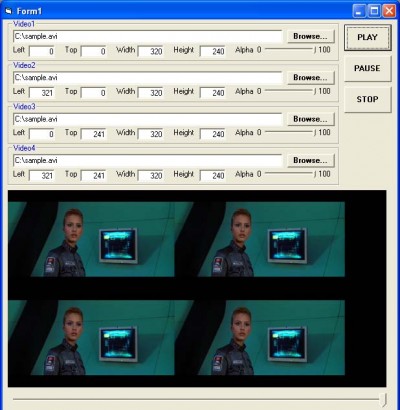 X360 Multiple Video Player ActiveX SDK 2.02 screenshot