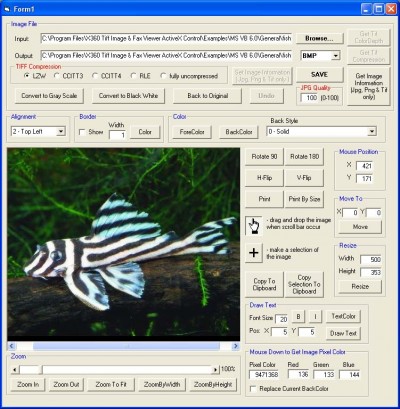 X360 Tiff Image Processing ActiveX OCX 1.0 screenshot